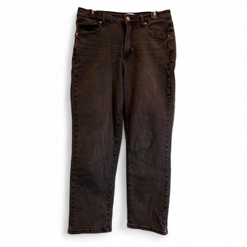 Sonoma Goods for Life High Rise Straight Black Faded Jeans Size 10S